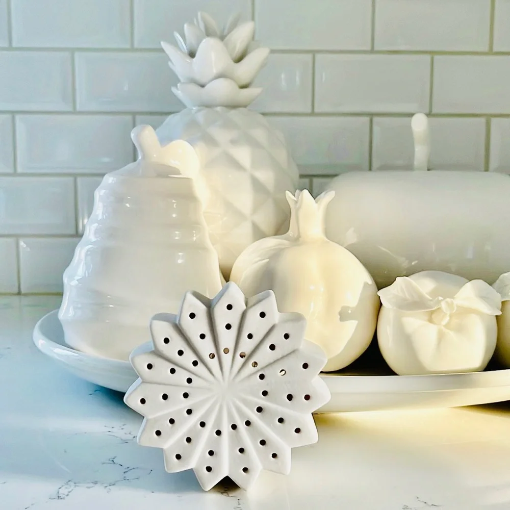 Crate&Barrel Small White Light Up Snowflake